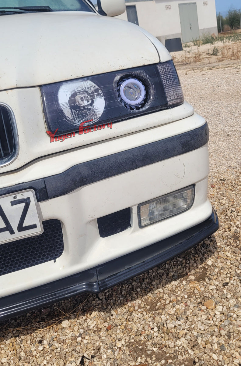 BMW E36 Headlight Blanks with LED Projector Lights Yugen Factory