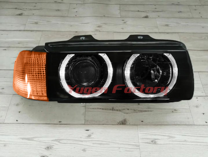 BMW E36 Headlight Blanks with Angel Eye 3D Stickers for Saloon/Coupe/C