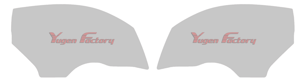 Nissan 350Z Thermoformed Polycarbonate Door Windows