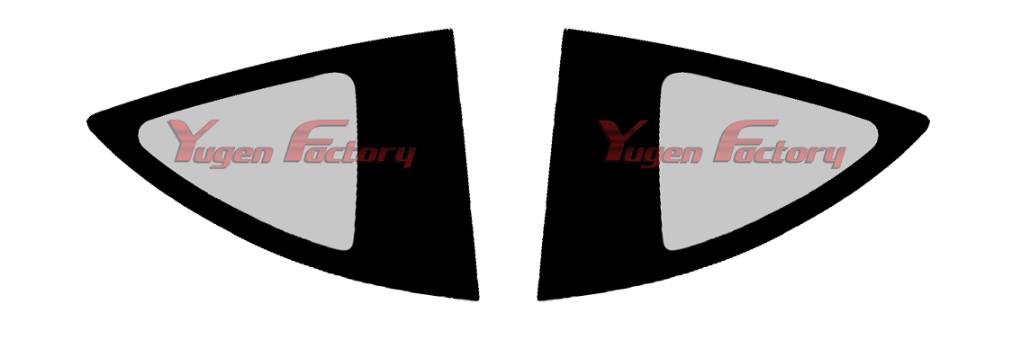 Toyota GT86 Thermoformed Polycarbonate Rear Quarter Windows