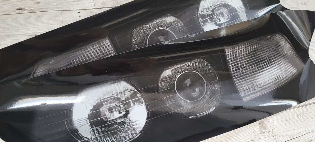 3D Stickers for BMW E36 Headlight Blanks Saloon/Coupe/Compact