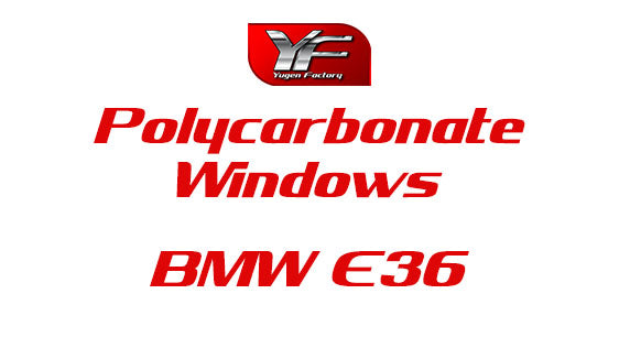 BMW E36 Saloon ventanas de puerta de policarbonato termoformado