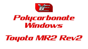 Ventanillas delanteras de policarbonato termoformado Toyota MR2 Rev2