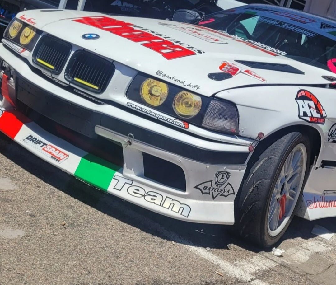 BMW E36 Coupe Headlight Blanks with "French Yellow" 3D Stickers