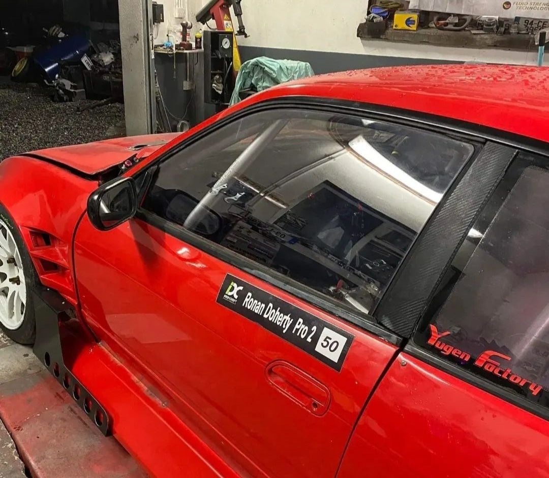 Nissan Silvia PS13 Thermoformed Polycarbonate Door Windows