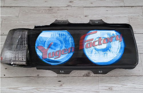 BMW E36 Coupé tapafaros en color personalizados con pegatinas 3D