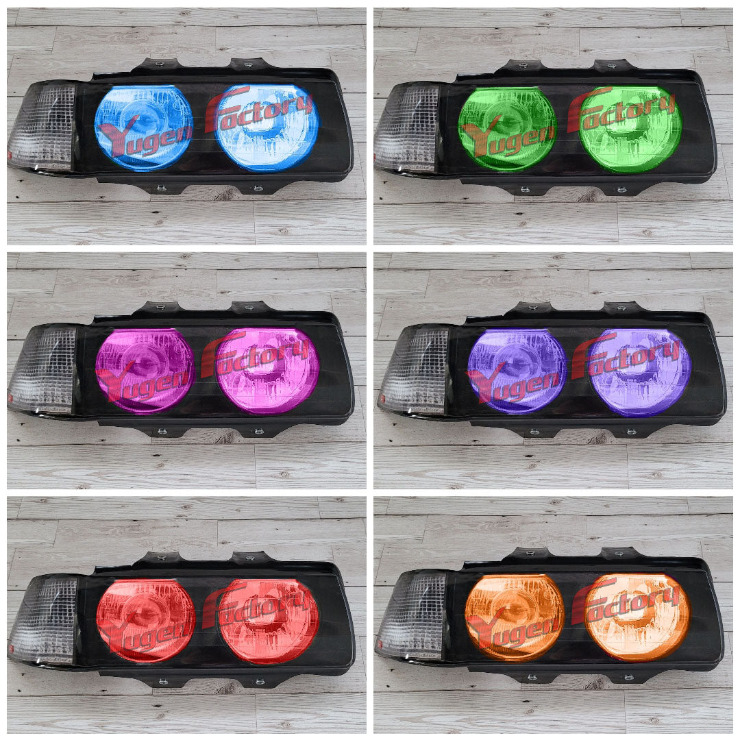 BMW E36 Saloon and E36 Compact Custom Colour Headlight Blanks with 3D Stickers