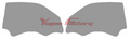 Nissan Skyline R33 Coupe Thermoformed Polycarbonate Front Door Windows